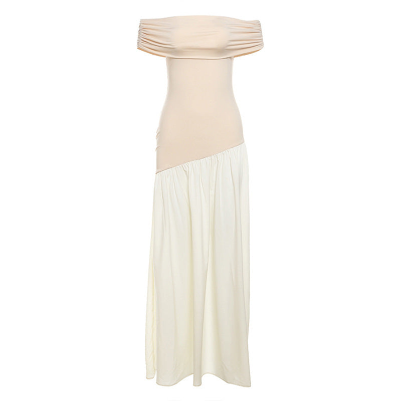 Robe Élégante à Épaules Dénudées – Style Moderne et Silhouette Affinée
