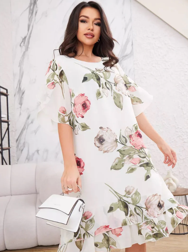 FLORA – ROBE LÉGÈRETÉ STYLE FLEURIE
