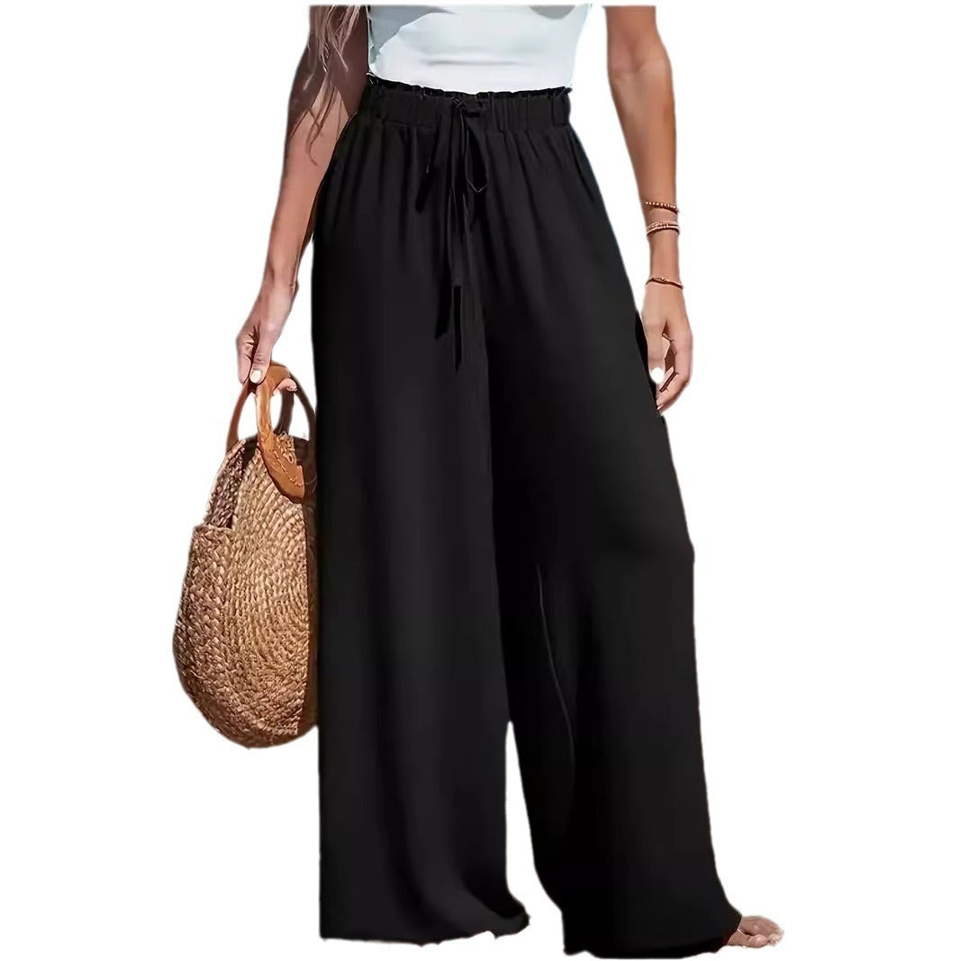 Pantalon Large Décontracté – Style Urbain Féminin