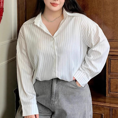 Chemise oversize blanche en coton