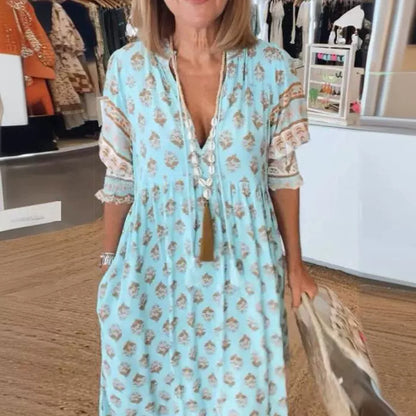 Robe Longue Bohème Chic – Été & Élégance