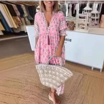 Robe Longue Bohème Chic – Été & Élégance