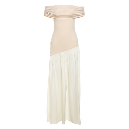 Robe Élégante à Épaules Dénudées – Style Moderne et Silhouette Affinée